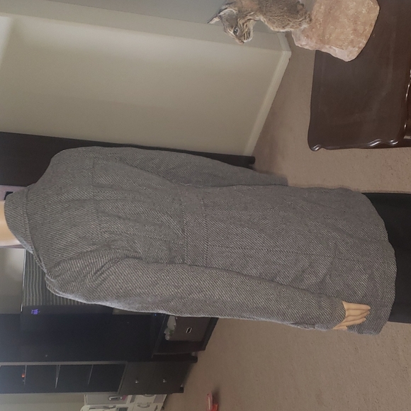 Clssic XXI s vertical stripes pocket & button details slight puff sleeve - Picture 4 of 13